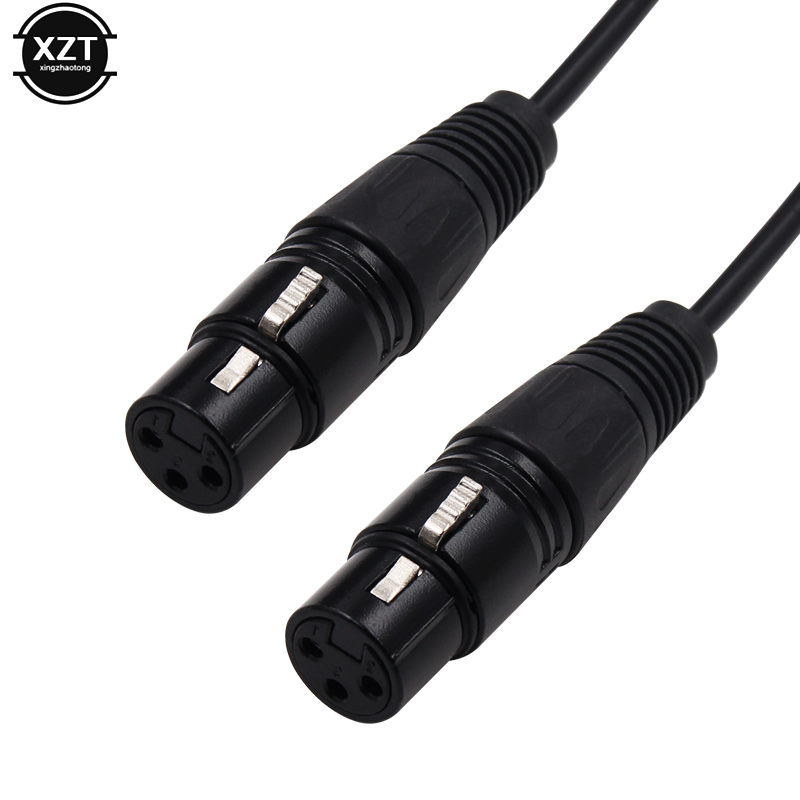 جديد 3-Pin XLR ذكر التوصيل إلى - مراجعة Audio Splitter Y وسعره