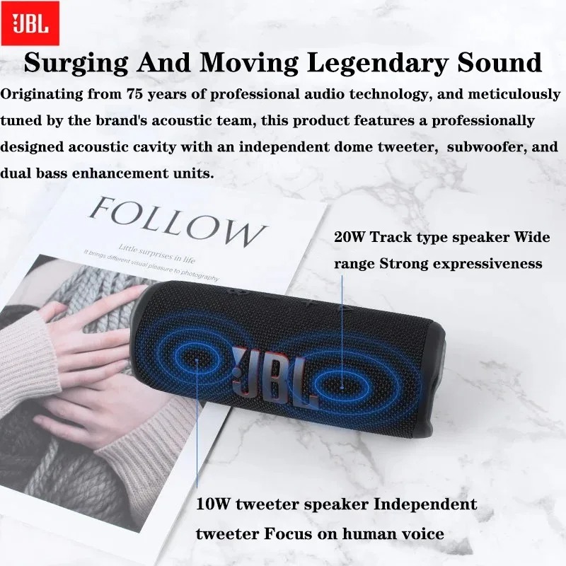 مكبر صوت JBL Flip 6 خفيف الوزن - مراجعة Jbl Speaker Flip 6 وسعره